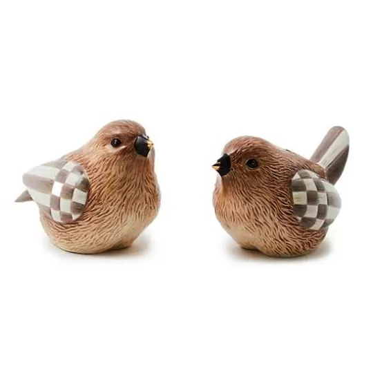 Best MacKenzie-Childs Autumnology Ceramic Bird Salt  Pepper Set