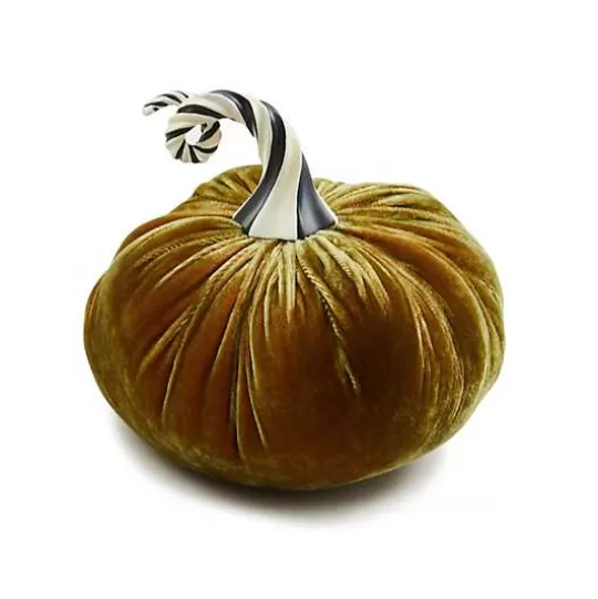 Hot MacKenzie-Childs Autumnology Coffee Twisted Stem Velvet Pumpkin