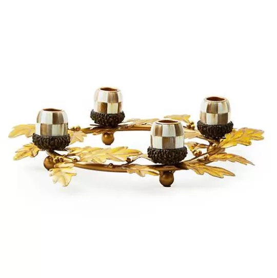 Online MacKenzie-Childs Autumnology Gold Leaf Ring Candle Holder