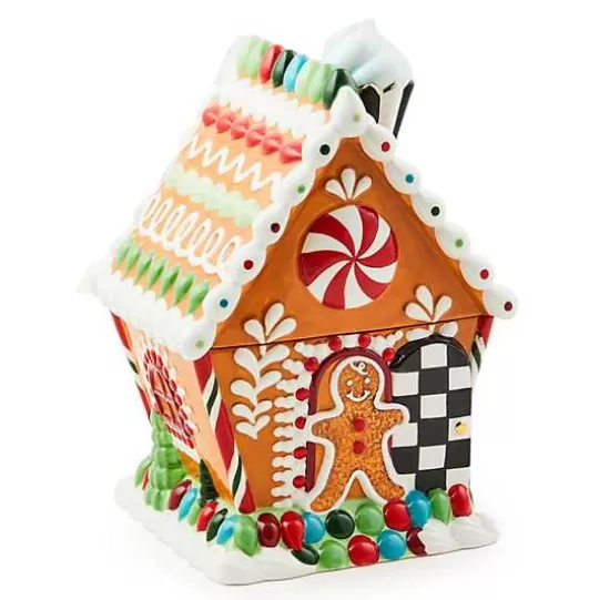 Discount MacKenzie-Childs Bake Shop Gingerbread House Cookie Jar