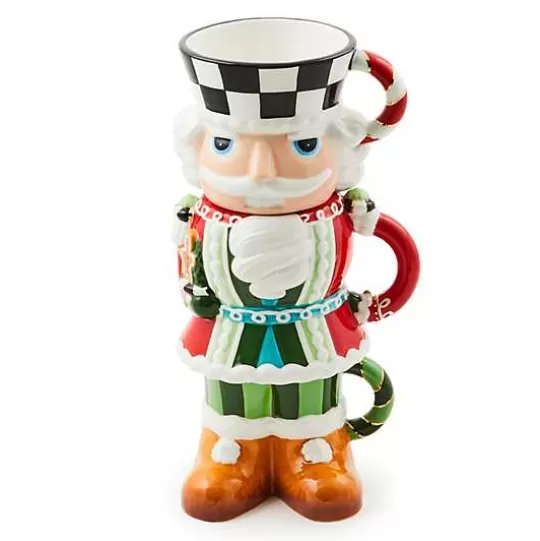 Best Sale MacKenzie-Childs Bake Shop Nutcracker Stacking Mugs, Set of 3