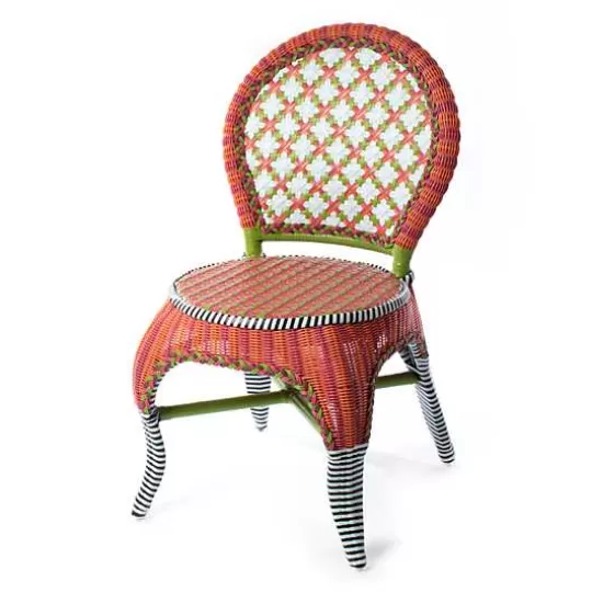 Outlet MacKenzie-Childs Breezy Poppy Outdoor Cafe Chair