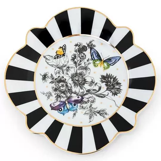 Discount MacKenzie-Childs Butterfly Toile Salad Plate