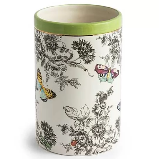 Flash Sale MacKenzie-Childs Butterfly Toile Short Vase