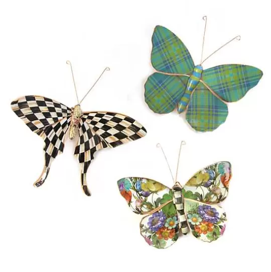 Best MacKenzie-Childs Butterfly Trio Wall Decor - Pond