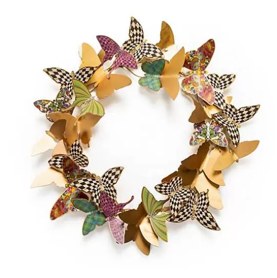 Outlet MacKenzie-Childs Butterfly Wreath