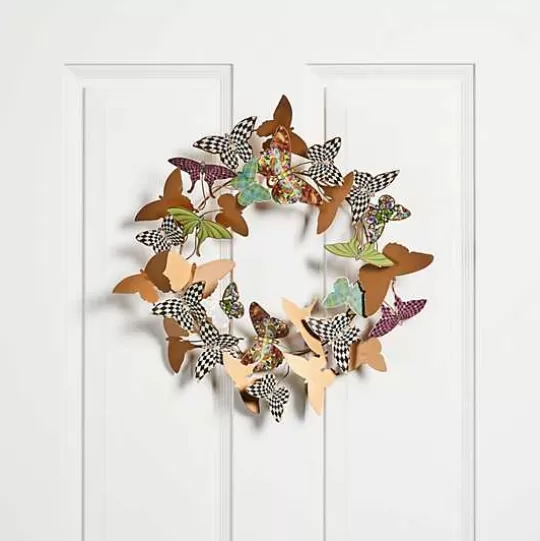 Outlet MacKenzie-Childs Butterfly Wreath