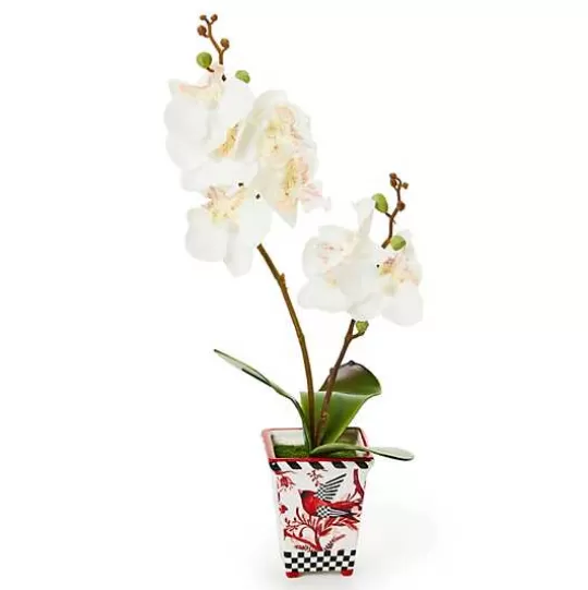 Clearance MacKenzie-Childs Cardinal Toile Small Orchid