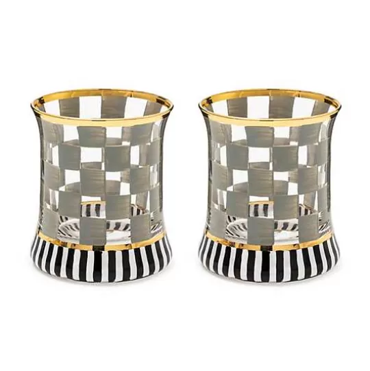 Shop MacKenzie-Childs Carnival Sterling Tumbler Glass, Set of 2