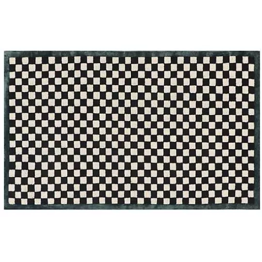 Shop MacKenzie-Childs Check It Out Emerald 3' x 5' Rug