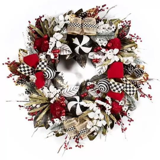 Best MacKenzie-Childs Checkmate Christmas Wreath