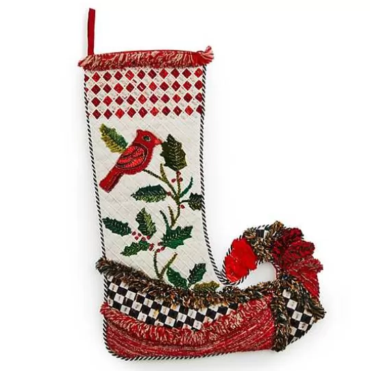 Cheap MacKenzie-Childs Christmas Cardinal Stocking