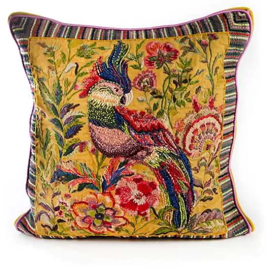 New MacKenzie-Childs Cockatiel Throw Pillow