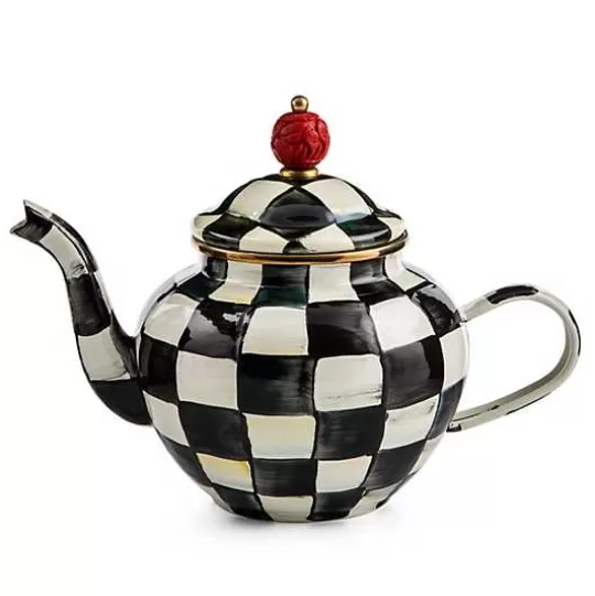 Best MacKenzie-Childs Courtly Check 4 Cup Teapot