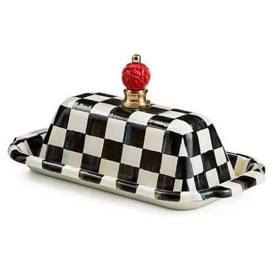 Best Sale MacKenzie-Childs Courtly Check Butter Box