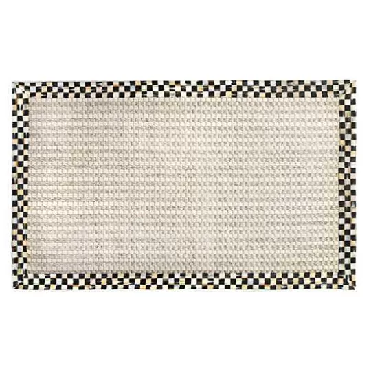 Sale MacKenzie-Childs Courtly Check Cable Wool Sisal 3' x 5' Rug