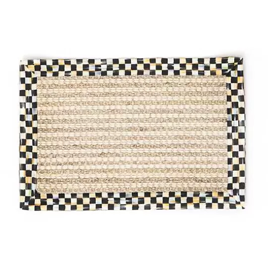 Sale MacKenzie-Childs Courtly Check Cable Wool Sisal 2' x 3' Rug