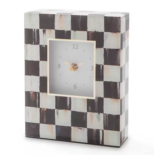 New MacKenzie-Childs Courtly Check Carriage Clock