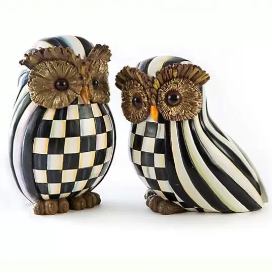 Shop MacKenzie-Childs Courtly Check  Courtly Stripe Owl Set