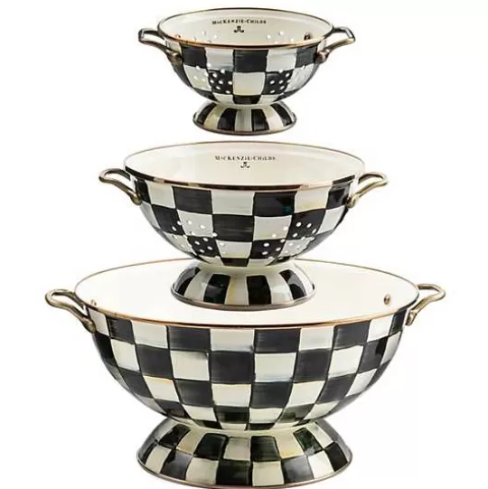 Best MacKenzie-Childs Courtly Check Everything Bowl  Colanders Set