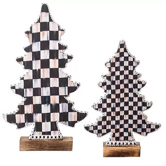 Shop MacKenzie-Childs Courtly Check Forest Trees, Set of 2