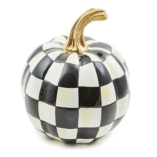 Fashion MacKenzie-Childs Courtly Check Glossy Mini Pumpkin