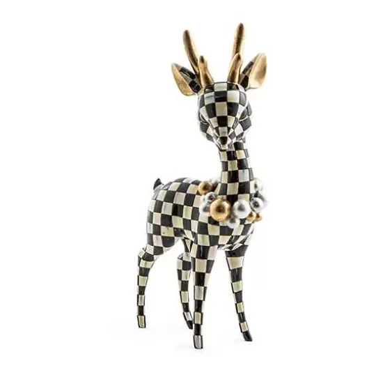 Store MacKenzie-Childs Courtly Check Gold Deary Deer