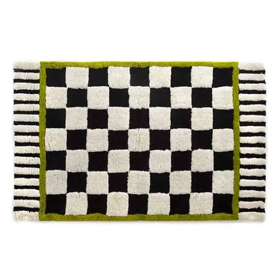 Store MacKenzie-Childs Courtly Check Large Bath Rug