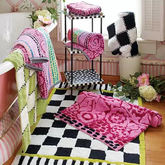 Store MacKenzie-Childs Courtly Check Large Bath Rug