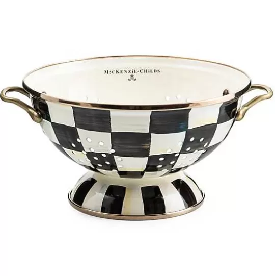 Fashion MacKenzie-Childs Courtly Check Large Colander