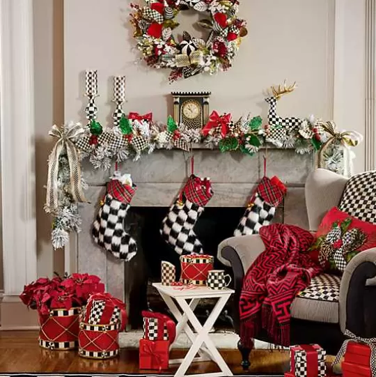 Flash Sale MacKenzie-Childs Courtly Check Mantel Clock