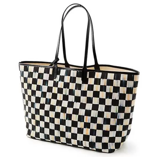 Clearance MacKenzie-Childs Courtly Check Marche Large Tote