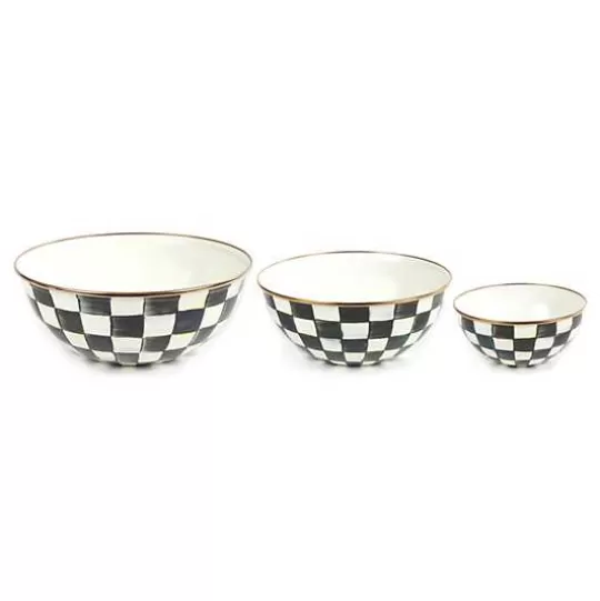 Shop MacKenzie-Childs Courtly Check Mixing Bowls, Set of 3