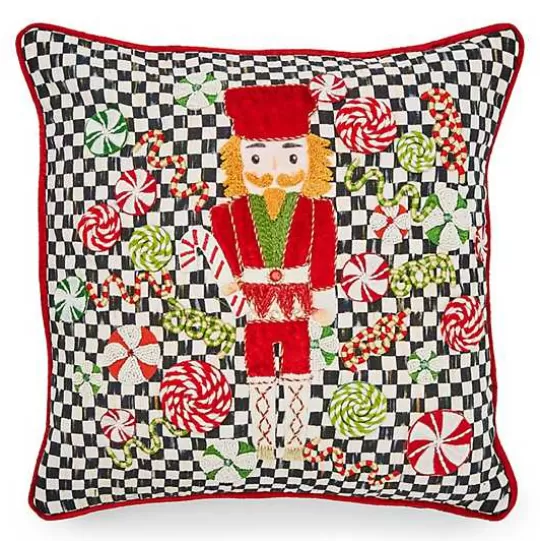 Best Sale MacKenzie-Childs Courtly Check Nutcracker Throw Pillow