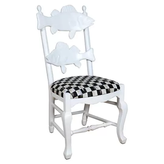 Best MacKenzie-Childs Courtly Check Outdoor Fish Chair