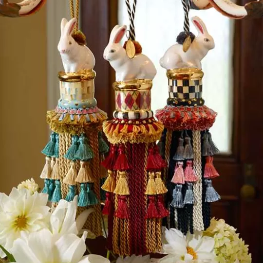 Best Sale MacKenzie-Childs Courtly Check Rabbit Tassel