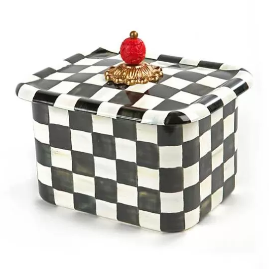 Outlet MacKenzie-Childs Courtly Check Recipe Box