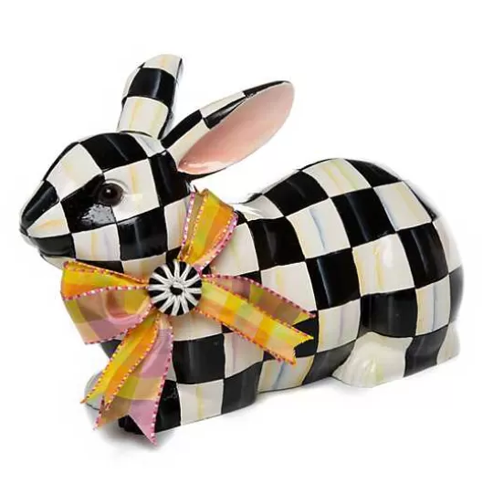 Hot MacKenzie-Childs Courtly Check Resting Bunny