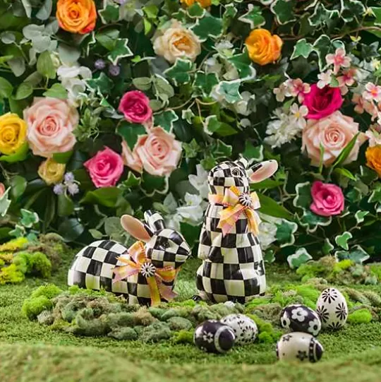 Hot MacKenzie-Childs Courtly Check Resting Bunny