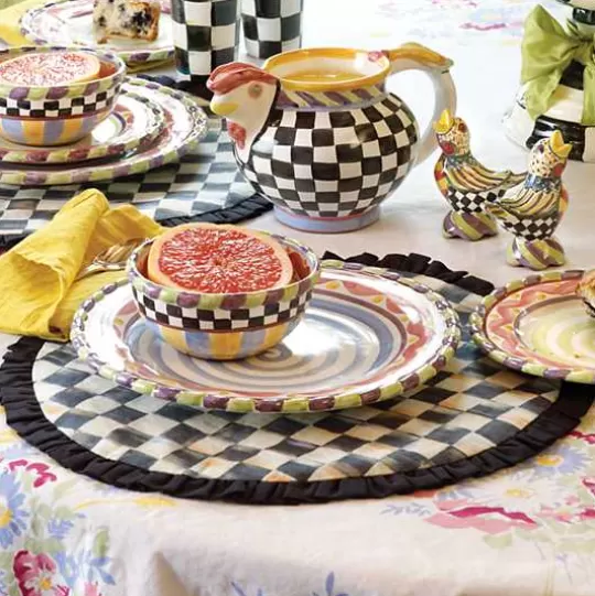 Store MacKenzie-Childs Courtly Check Round Placemat