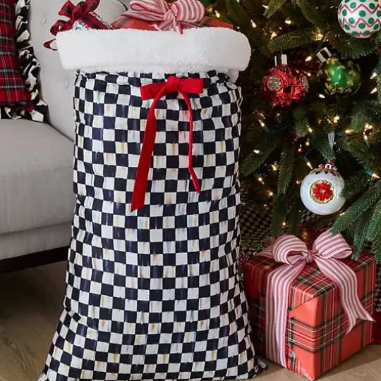 Online MacKenzie-Childs Courtly Check Santa Bag