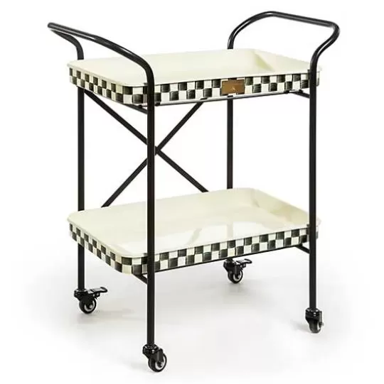 Hot MacKenzie-Childs Courtly Check 2-Tier Kitchen Cart