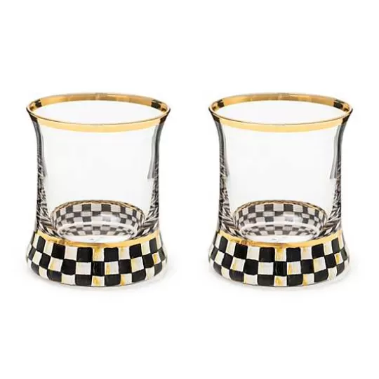 Best Sale MacKenzie-Childs Courtly Check Tumbler Glass, Set of 2