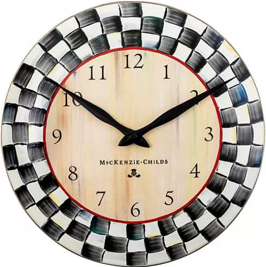 Store MacKenzie-Childs Courtly Check Wall Clock