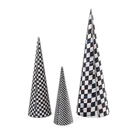 Online MacKenzie-Childs Courtly Cone Trees, Set of 3