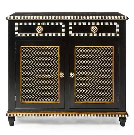 Flash Sale MacKenzie-Childs Courtly Criss-Cross Small Cabinet