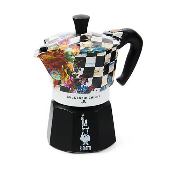 Cheap MacKenzie-Childs Courtly Flower Market 3 Cup Moka Pot