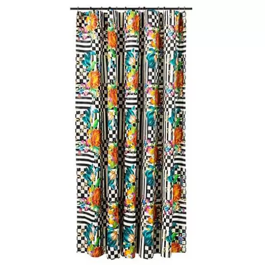 Shop MacKenzie-Childs Courtly Flower Market Shower Curtain