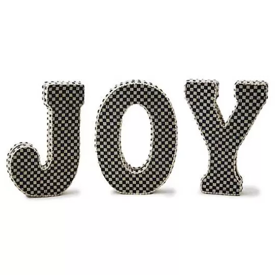 Online MacKenzie-Childs Courtly Joy Fabric Letter Blocks