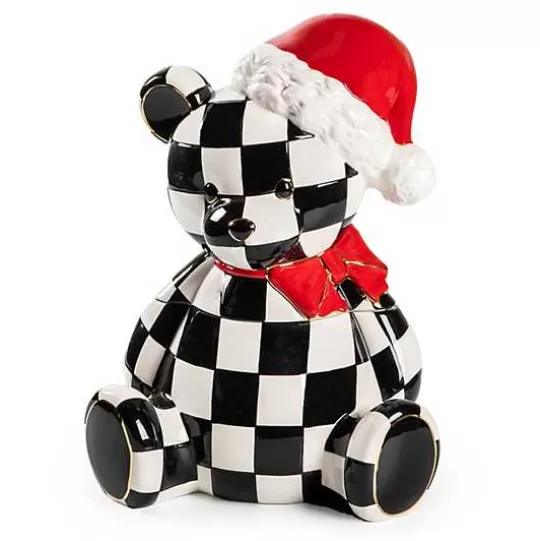 Sale MacKenzie-Childs Courtly Santa Bear Cookie Jar